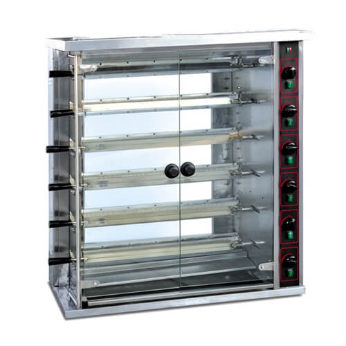 Gas Rotisserie with 6 Layers Burners