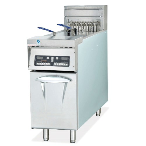 Vertical Computer Fryer with 1-Tank 2-Baskets