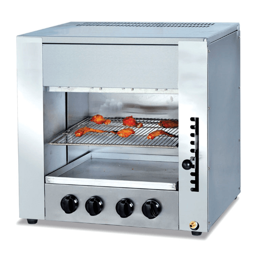 60 cm Wide 4 Burner Gas Infrared Salamander