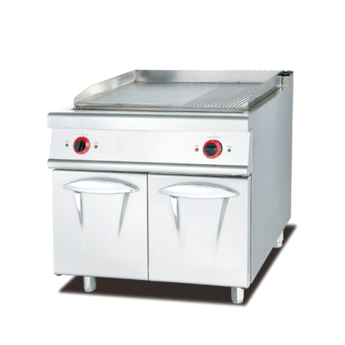 900 Series Free Standing Electric Griddle 1/3 Grooved with Cabinet