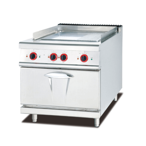 900 Series Free Standing Electric Griddle 1/3 Grooved with Electric Oven