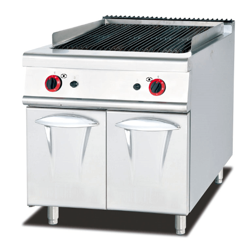 700 Series Free Standing Gas Lava Rock Grill with Cabinet 73 cm Deep
