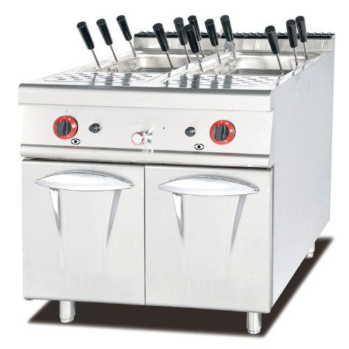 900 Series Standing 6 Basket Gas Pasta Cooker with Cabinet 90 cm Deep