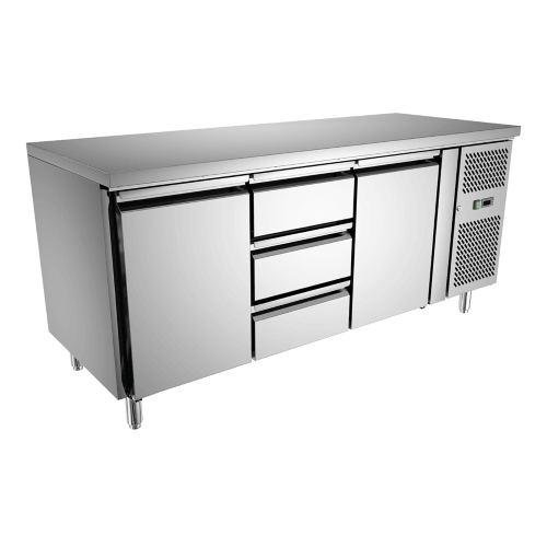 3 drawer x 2 door Undercounter refrigerator 400 L 179.5 cm