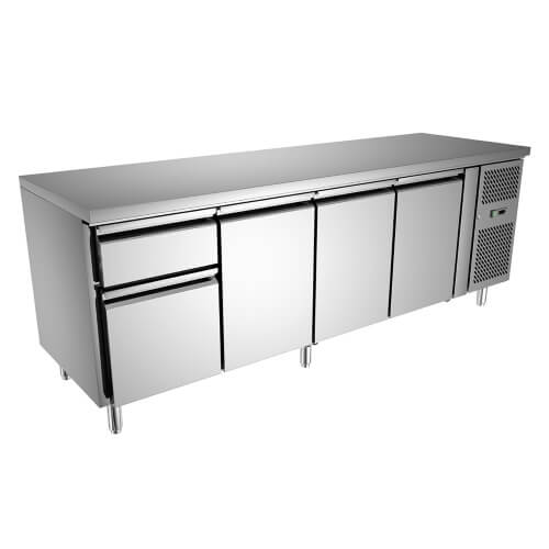 2 drawer x 3 door Undercounter refrigerator 540 L 223 cm