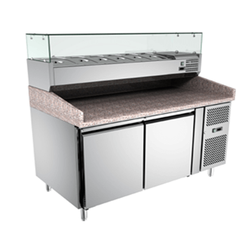 120 cm Fan-Cooled Refrigerated Stone Top Prep Table