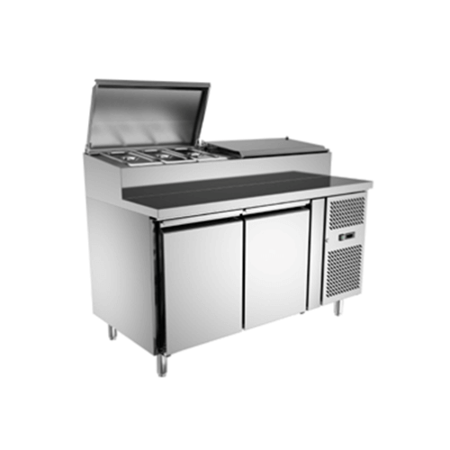 135 cm Fan-Cooled Refrigerated Prep Table