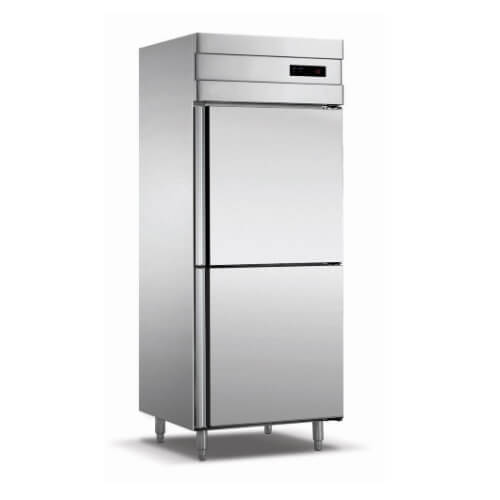 2-door fan cooled standing combi Fridge/Freezer SS304