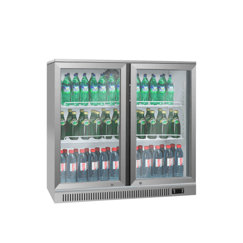 2 Doors Stainless Steel Bar Cooler SS-304