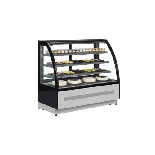 150 cm Three Shelves Curved Display Counter