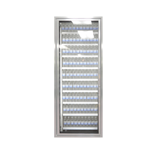 1 Door RVS Fan Cooled Drink Display Refrigerator 700L