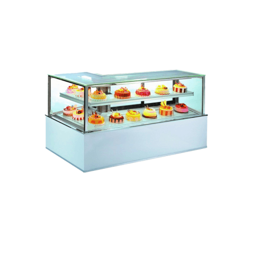 Refrigerated Square Corner Cake Display 180 cm
