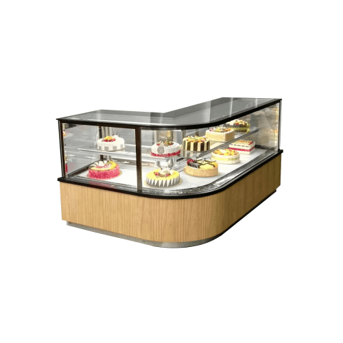 Refrigerated Round Corner Cake Display 200 cm