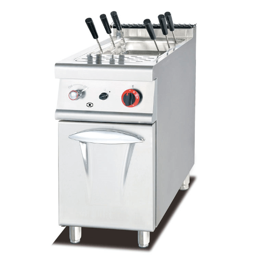400 Series Standing 3 Basket Gas Pasta Cooker with Cabinet 73 cm Deep