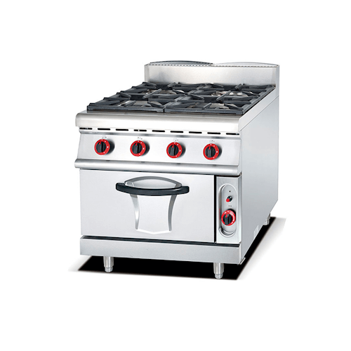 700 Series 4-Burner as Range with Gas Oven 75 cm deep