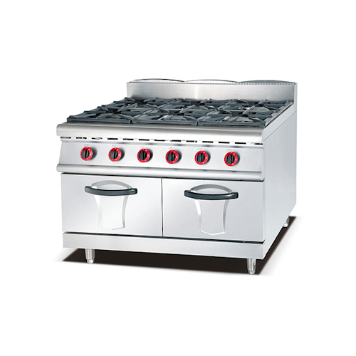 900 Series 6-Burner Gas Range with Cabinet 90 cm deep