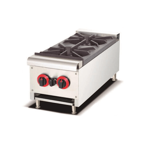 2-Burner Counter Top Gas Stove 77 cm deep