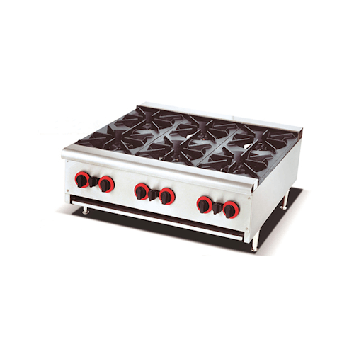 6-Burner Counter Top Gas Stove 77 cm deep