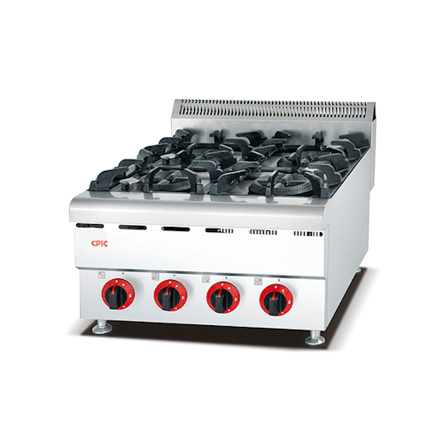4 Burner Counter Top Gas Stove 65 cm Deep