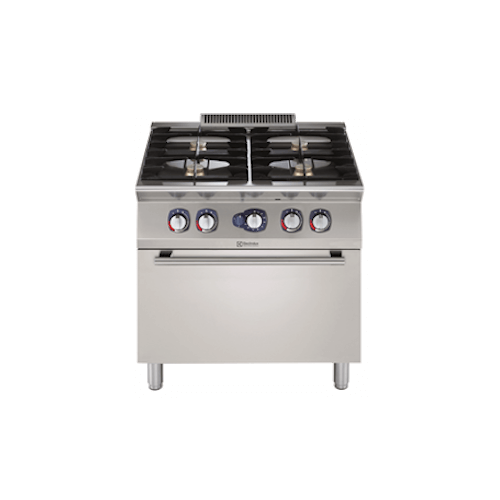 เตาแก๊ส 4 หัว พร้อมเตาอบแก๊ส Electrolux Professional Modular Cooking Range Line 700XP