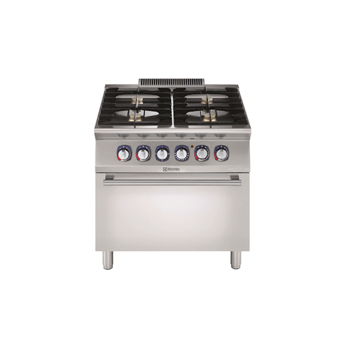 Modular Cooking Range Line 700XP 4-Burner Gas Range on Electric Oven 220V