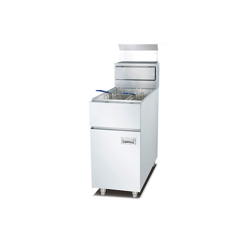 400 Series 35L 1 Tank 2 Basket Standing Gas Deep Fryer 72 cm Deep