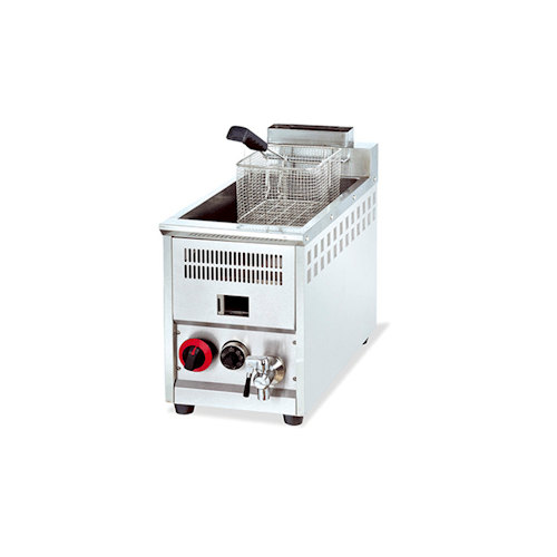 310 Series Countertop 1 Tank 1 Basket Gas Deep Fryer 66 cm Deep
