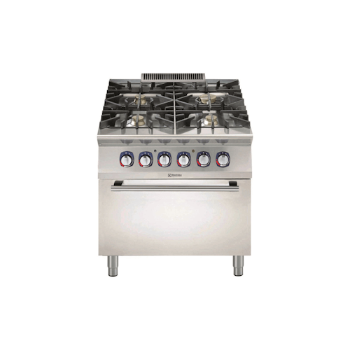Modular Cooking Range Line 900XP 4-Burner Gas Range on Electric Oven