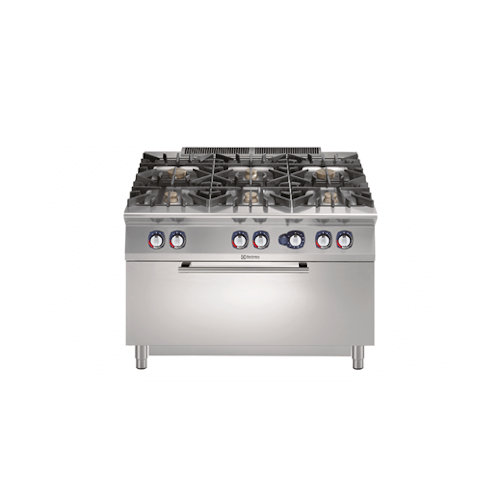 Modular Cooking Range Line 900XP 6-Burner Gas Range on Large Gas Oven