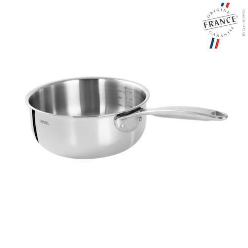 CRISTEL Castel’pro 20 cm Stainless Saucepan Fixed Handle