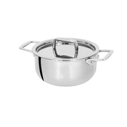 CRISTEL Castel’pro 12 cm Mini Stainless Stewpot Fixed Handles With Stainless Lid